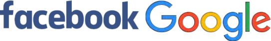 Facebook and Google logo
