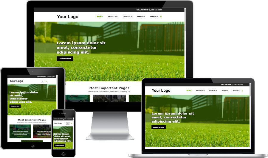 Dallum Website Template thumbnail showing multiple devices